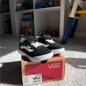 Vans Kids' Black and White Sneakers